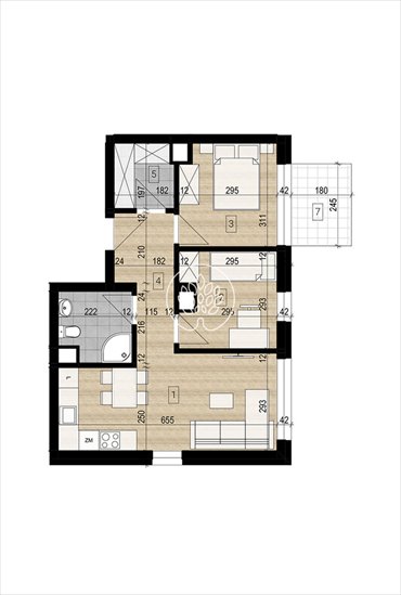 mieszkanie na sprzedaż 48m2 mieszkanie Bydgoszcz, Okole, Grunwaldzka