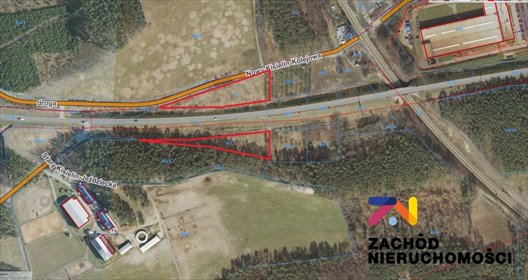 działka na sprzedaż 3302m2 działka Zielona Góra, Nowy Kisielin