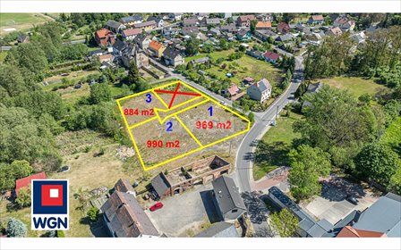 działka na sprzedaż 969m2 działka Gromadka, Wincentego Witosa