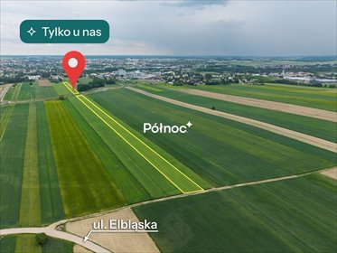 Działka inwestycyjna 12 667 m² w Łomży - dogodny dojazd działka Łomża, mjr. Stanisława Cieślewskiego