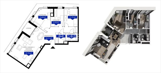 mieszkanie na sprzedaż 97m2 mieszkanie Poznań, Centrum, Garbary
