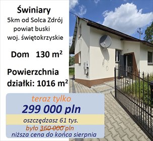 Do sprzedania dom po remoncie z fotowoltaiką i garażem 130 m² dom Solec-Zdrój, Świniary