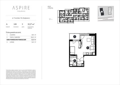 mieszkanie na sprzedaż 33m2 mieszkanie Bydgoszcz, Toruńska