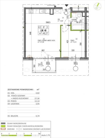 mieszkanie na sprzedaż 48m2 mieszkanie Warszawa, Białołęka