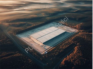 Działka usługowa 1408 m² z halą, prąd, woda, polecam działka Krze Duże