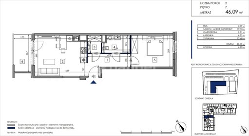 mieszkanie na sprzedaż 46m2 mieszkanie Poznań, Starołęka, Wagrowska
