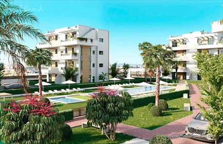 Nowoczesne 2-pokojowe apartamenty z basenem i ogrodem mieszkanie Los Alcázares