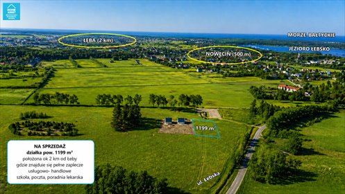 Działki inwestycyjne blisko Łeby, MPZP - polecam! działka Nowęcin, Łebska
