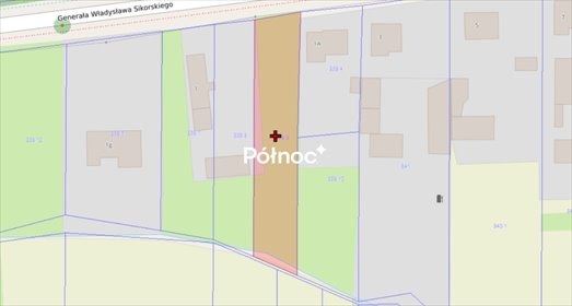 Działka 1281 m² z mediami, teren zagrodowy i rolne działka Gorzędów, gen. Władysława Sikorskiego
