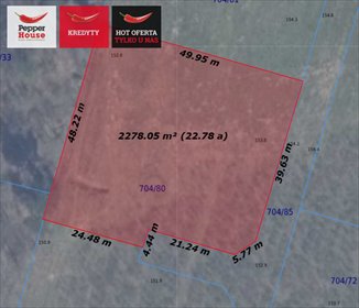 działka na sprzedaż 2261m2 działka Chwaszczyno, Czarne Błoto, Torfowa