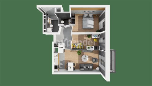 mieszkanie na sprzedaż 57m2 mieszkanie Wrocław, Partynice, Braterska