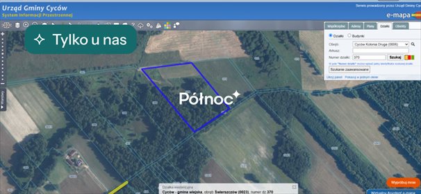 Na sprzedaż rozległa działka 23 200 m² w Świerszczowie działka Świerszczów