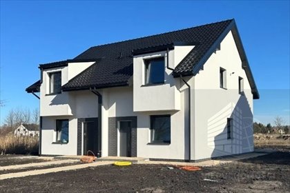 Nowoczesny dom bliźniak 90 m² z ogrodem - stan deweloperski dom Zieleniewo