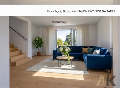 Nowoczesny dom bliźniak 139 m² z ogrodem i garażem dom Skrudzina