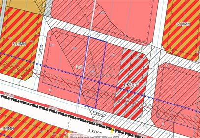 Działka usługowa 3076 m² z mediami, plan zagospodarowania działka Skierdy, Modlińska