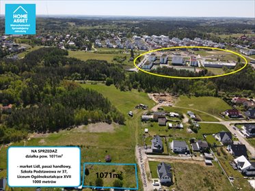 działka na sprzedaż 1071m2 działka Gdynia, Chwarzno-Wiczlino, Henryka Szymańskiego