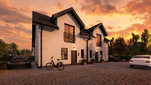 Nowoczesny bliźniak 83m2 z garażem i ogrzewaniem podłogowym dom Rzeszów, Miejska