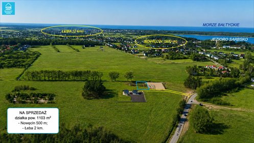 Działki inwestycyjne pod dom nad morzem w Nowęcin. działka Nowęcin, Łebska