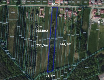 działka na sprzedaż 4983m2 działka Cynków, Leśna