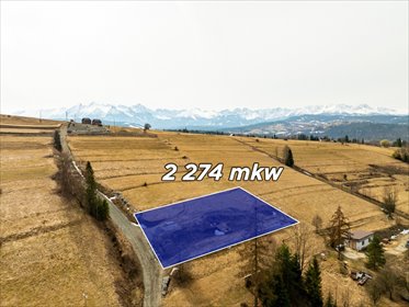 Widokowa działka pod zabudowę w Tatrach, 2274 m² działka Tatrzański, Potok Bryjów