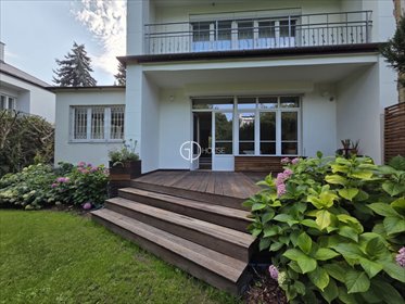 Ekskluzywny dom w stylu modernistycznym z ogrodem 450 m2. dom Warszawa, Praga-Południe, Saska Kępa, Stara Saska Kępa