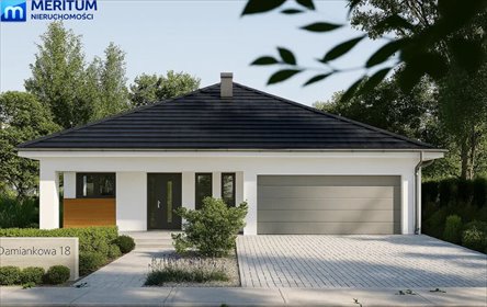 Nowoczesny dom parterowy z garażem w Jaktorowie dom Jaktorów