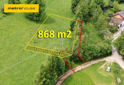 działka na sprzedaż 868m2 działka Zawoja