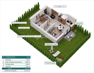 mieszkanie na sprzedaż 35m2 mieszkanie Jastrzębia Góra, Topolowa