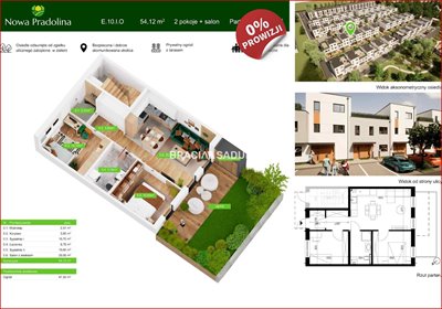 Nowoczesne mieszkanie 54 m² z ogródkiem w Tarnowie mieszkanie Tarnów, Zabłocie, Skrzyszowska