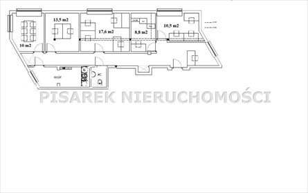 Na wynajem przestronne biuro 105 m² w Wilanowie lokal użytkowy Warszawa, Wilanów, Powsinek