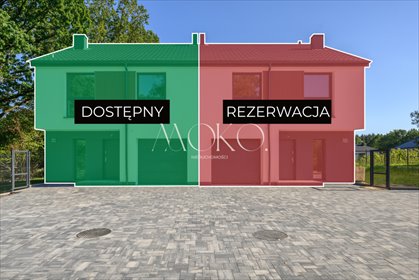 Nowoczesny dom bliźniak z garażem i 4 sypialniami dom Grodzisk Mazowiecki