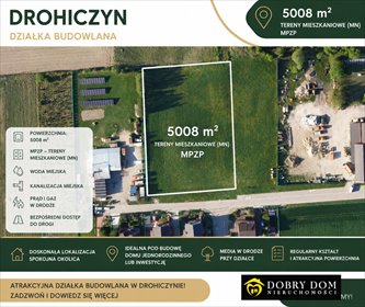 Działka 5008 m² z mediami, MPZP, Drohiczyn działka Drohiczyn