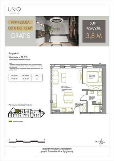 mieszkanie na sprzedaż 39m2 mieszkanie Bydgoszcz, Centrum, Pomorska