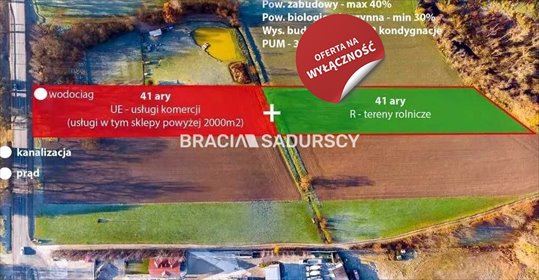 działka na sprzedaż 8200m2 działka Krzywaczka