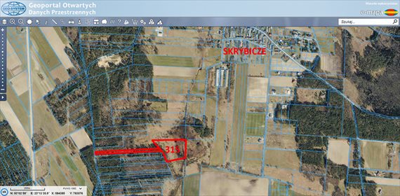 działka na sprzedaż 21800m2 działka Skrybicze