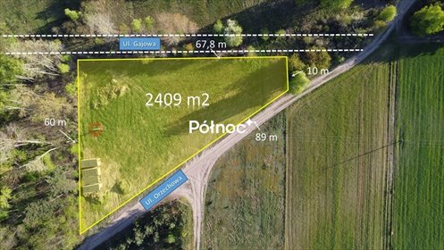działka na sprzedaż 2700m2 działka Michałów, Orzechowa
