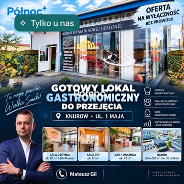 lokal użytkowy na sprzedaż 156m2 lokal użytkowy Knurów, 1 Maja