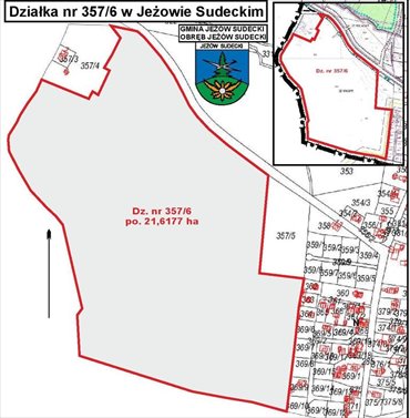 działka na sprzedaż 216177m2 działka Jeżów Sudecki