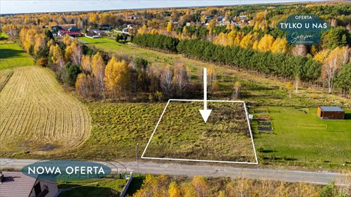 działka na sprzedaż 1056m2 działka Mauryców, Brzozowa