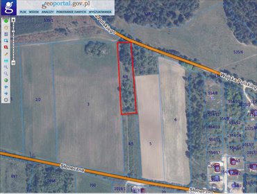 Działka 4519 m² pod zabudowę w Lublewie Gdańskim działka Lublewo Gdańskie, Wojska Polskiego