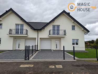 Dom bliźniaczy z dużym ogrodem - 136,26 m² w Dobrzewinie dom Dobrzewino