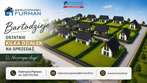 Na sprzedaż działki budowlane 851 m² w Bartodziejach działka Bartodzieje