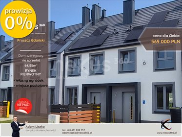 dom na sprzedaż 65m2 dom Pruszcz Gdański