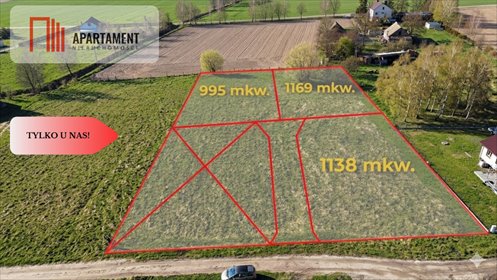 działka na sprzedaż 995m2 działka Nowa Wioska