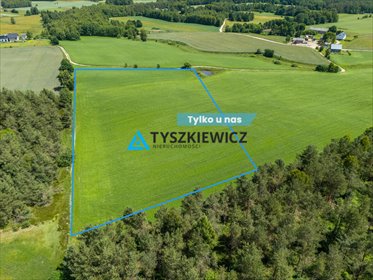 Na sprzedaż 2 ha ziemi w Kaszubach – MPZP, las, zalesienie działka Klukowa Huta