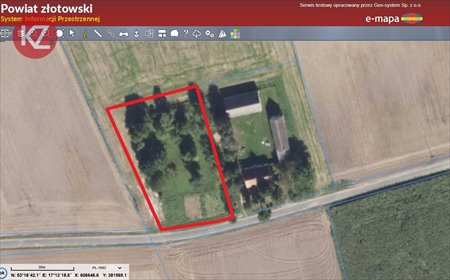 Polecam dużą działkę 2661 m² z WZ pod dom w Rudnej działka Rudna
