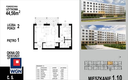 mieszkanie na sprzedaż 45m2 mieszkanie Głogów, Wojska Polskiego