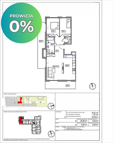 Przestronne 3-pokojowe mieszkanie z loggią i smart home mieszkanie Warszawa, gen. Ludomiła Rayskiego