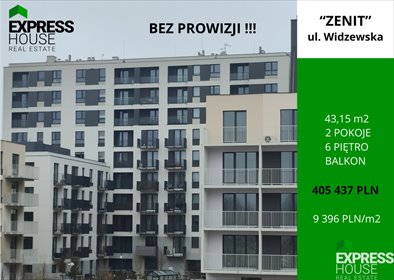 mieszkanie na sprzedaż 43m2 mieszkanie Łódź, Widzew, Widzewska