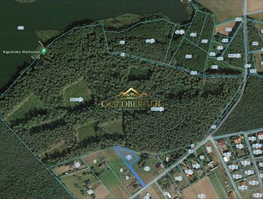 Działka nad jeziorem 1772 m² w Biezdrowo - polecam działka Biezdrowo, Biezdrowo-Huby